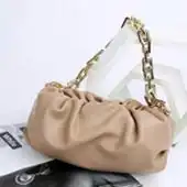 Newest Cloud Pouch "It" bag with Chunky Chain-Link Shoulder Strap