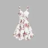 Floral Print Vacation Sundress Garden Party Dress from Dresslily