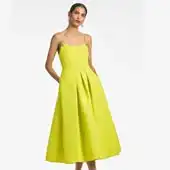 Audra Dress - Chartreuse